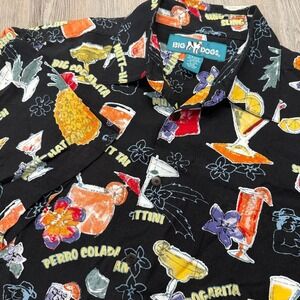 Big Dogs Mens‎ S/M Cocktail Drink Hawaiian Shirt